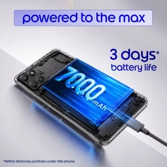 Moto G77 Power 7000mAh battery charging