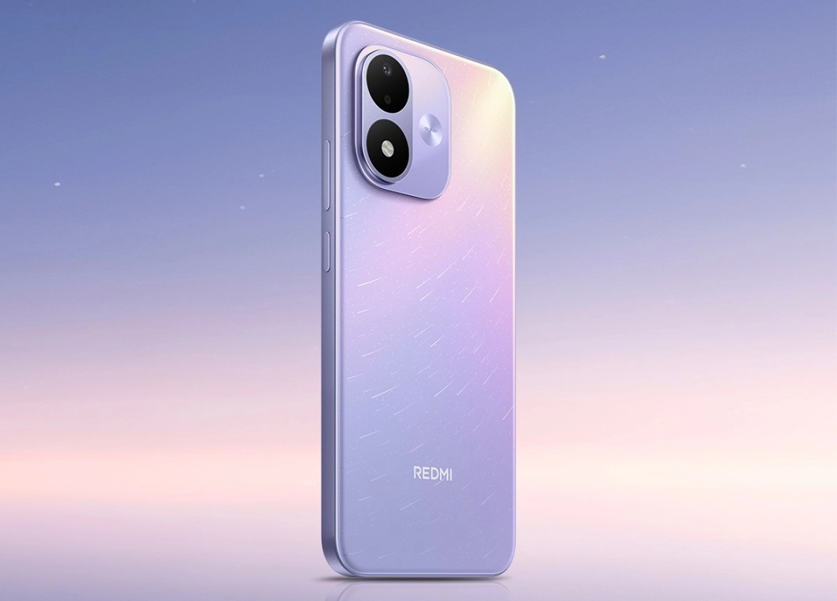 Redmi Note 17 purple phone dual camera