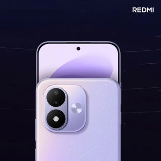 Redmi Note 17 phone with purple back