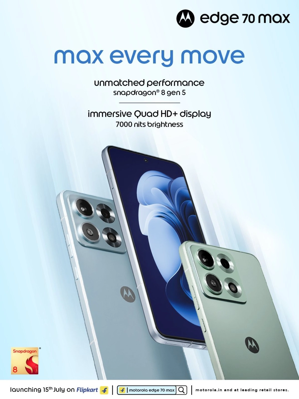 Motorola Edge 70 Max Snapdragon 8 Gen 5 phone