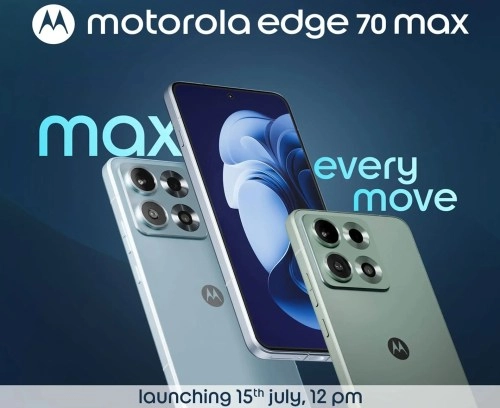 Motorola Edge 70 Max phone with camera array