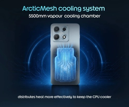 Motorola Edge 70 Max cooling system illustration.