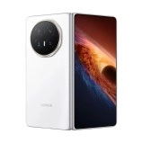 Honor Magic V6 foldable phone, white, unfolded display.
