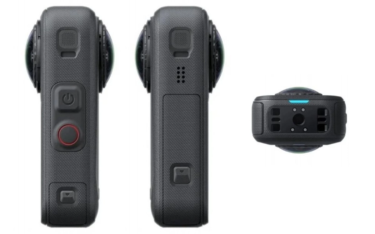 Insta360 X6 360 camera design and buttons.