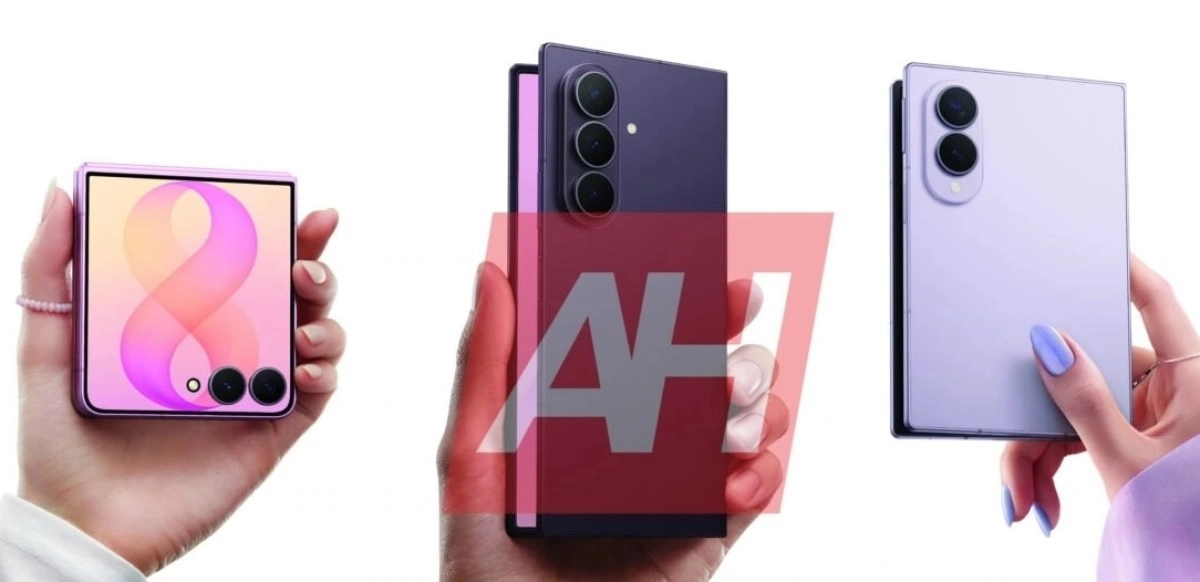 Purple Samsung Galaxy Z Fold8 Flip8 renders