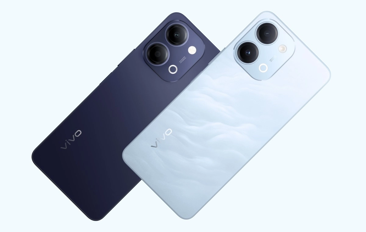 vivo T5 Lite in blue and light blue