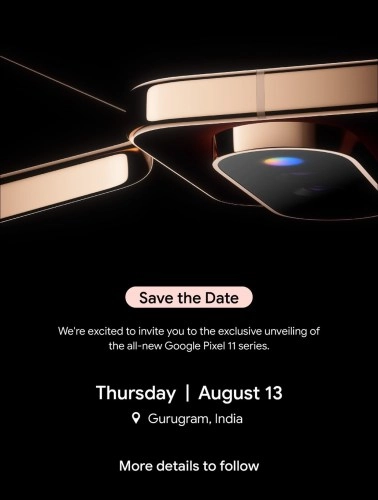 Google Pixel 11 series launch event India invitation.