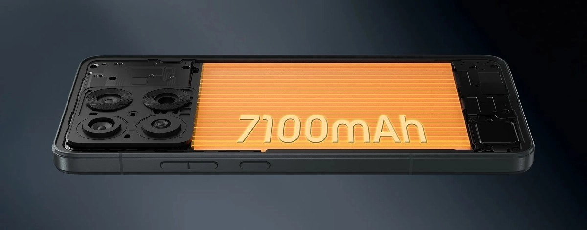 Motorola Edge 70 Max 7100mAh battery diagram