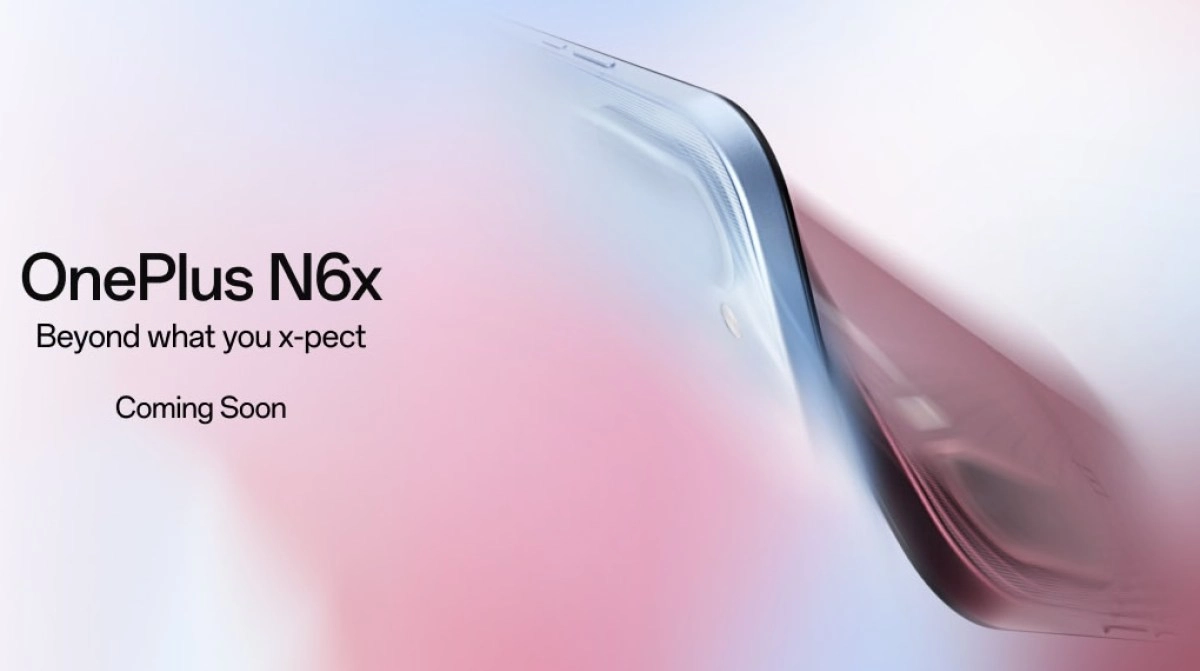 OnePlus N6x design tease with color options.