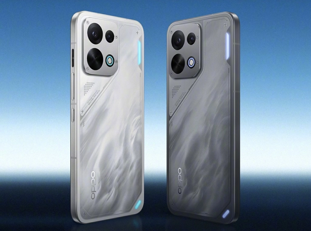 Oppo K15 phones with cooling fan and large battery.