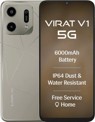 Lava Virat V1 5G smartphone with large battery.