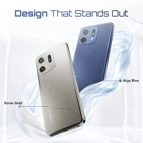 Lava Virat V1 phones in Sonar Gold, Arya Blue
