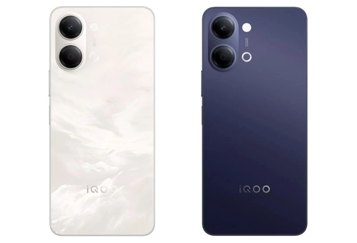 iQOO Z11 Lite in white and blue colors.