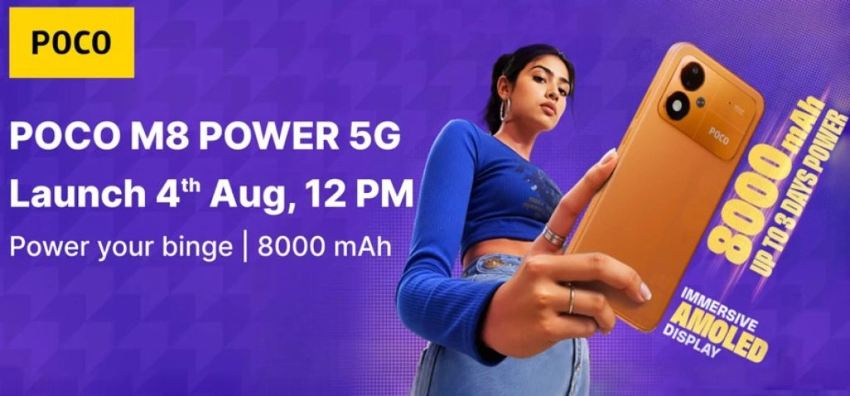 POCO M8 Power with 8000mAh battery launching soon.