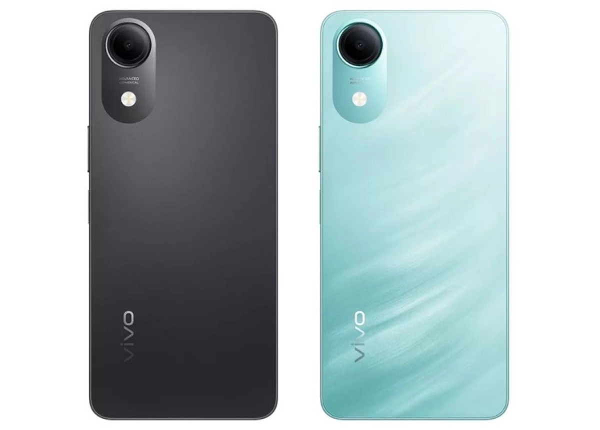 vivo T5e phone in black and teal