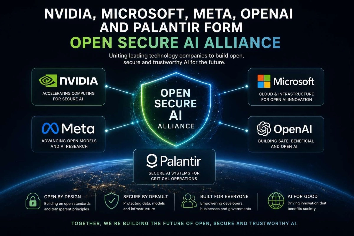 Open Secure AI Alliance formation image with tech logos.