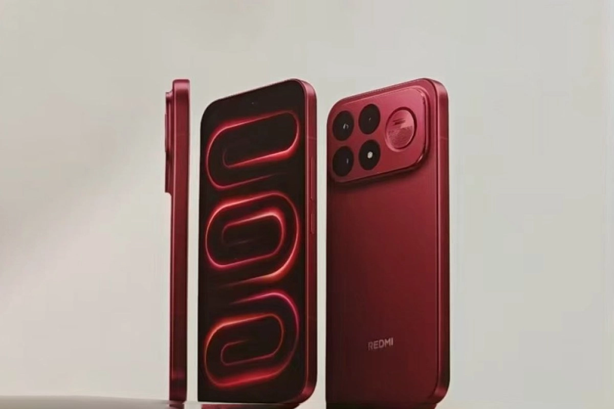 Redmi K100 Pro vibrant red smartphone leak.