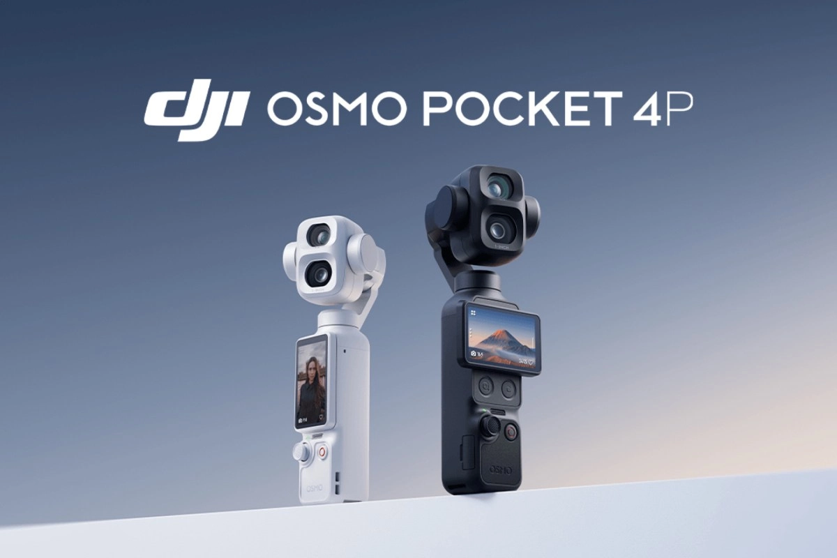 DJI Osmo Pocket 4P white and black versions.