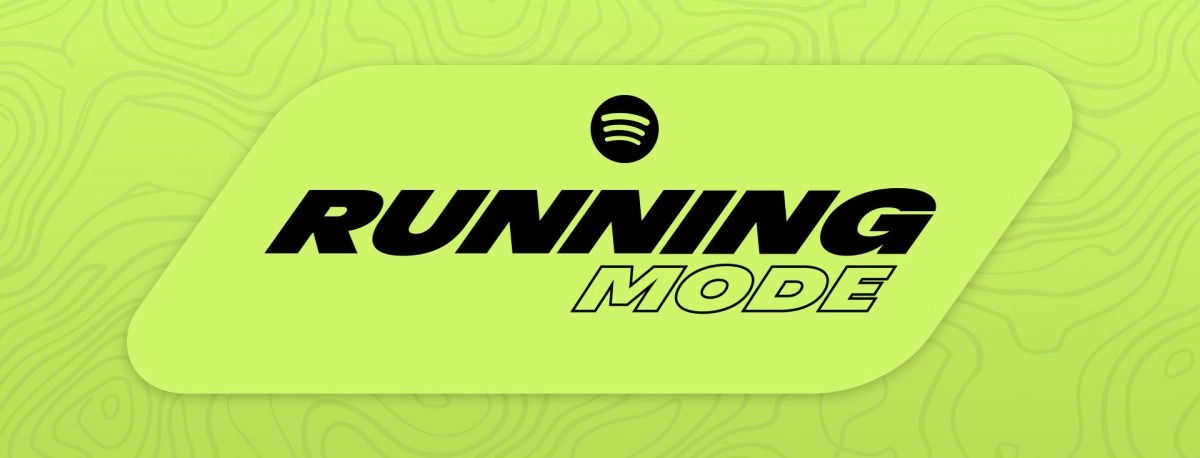 Spotify Running Mode with logo and text.