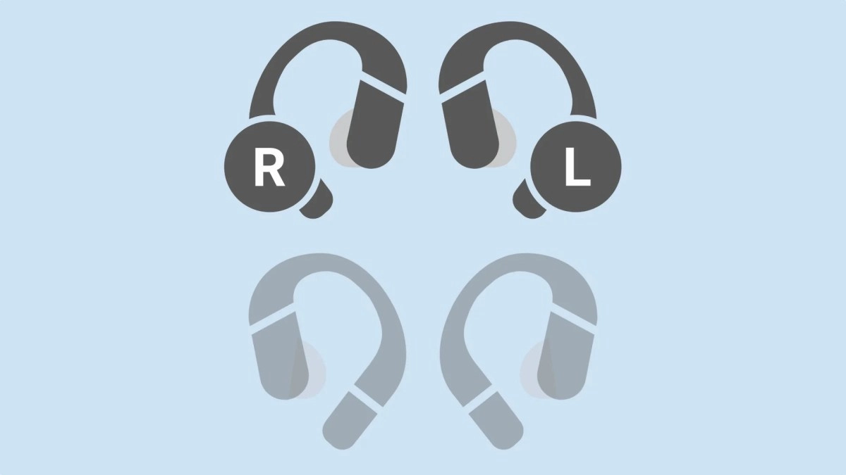 Samsung Galaxy Buds ear hook design illustration.