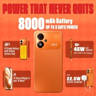 Poco M8 Power 8000mAh battery, 120Hz screen