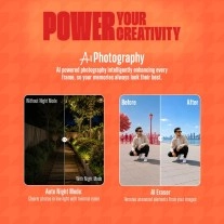 Poco M8 Power AI photography night mode and eraser.