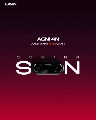Lava Agni 4N phone coming soon teaser.