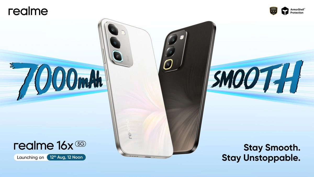 Realme 16x 5G with 7000mAh battery confirmed.
