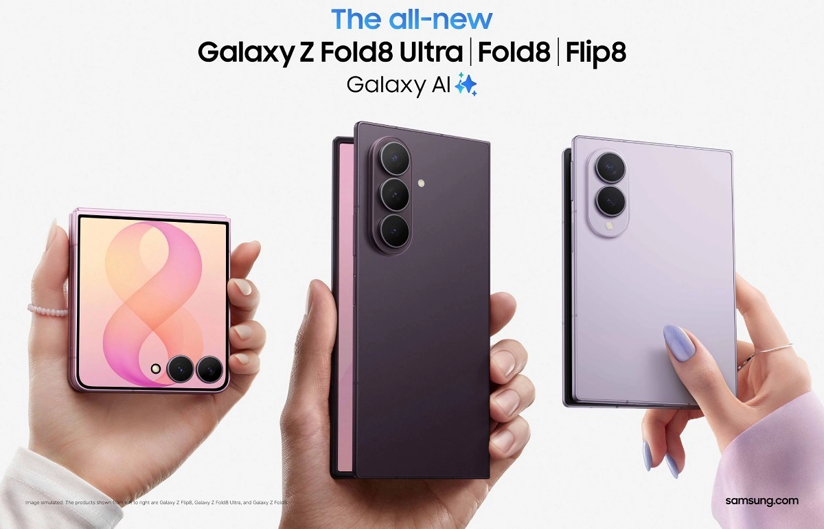 Samsung Galaxy Z Fold8 Ultra, Fold8, Flip8 phones