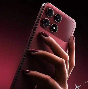 Boltt Ace 5G red smartphone triple camera