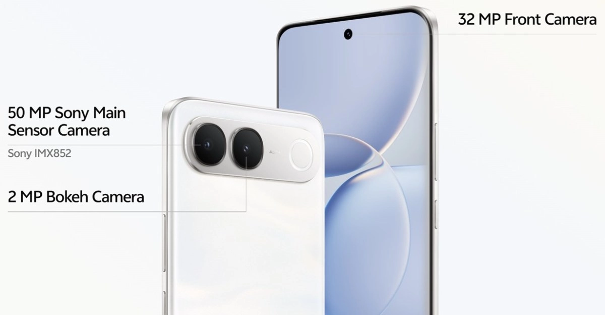 50MP Sony main, 2MP bokeh, 32MP front.