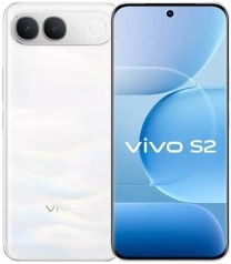 vivo S2 white smartphone front back