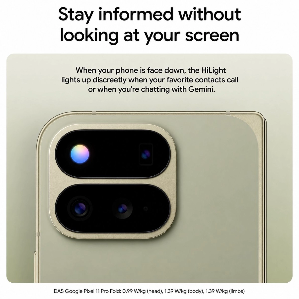 Google Pixel 11 Pro Fold HiLight feature.