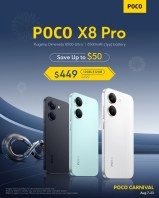 POCO X8 Pro, three colors, POCO Carnival