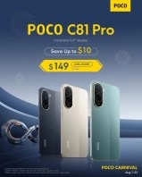 POCO C81 Pro phones on sale at POCO Carnival.
