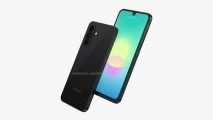 Samsung Galaxy A18 front and back view.