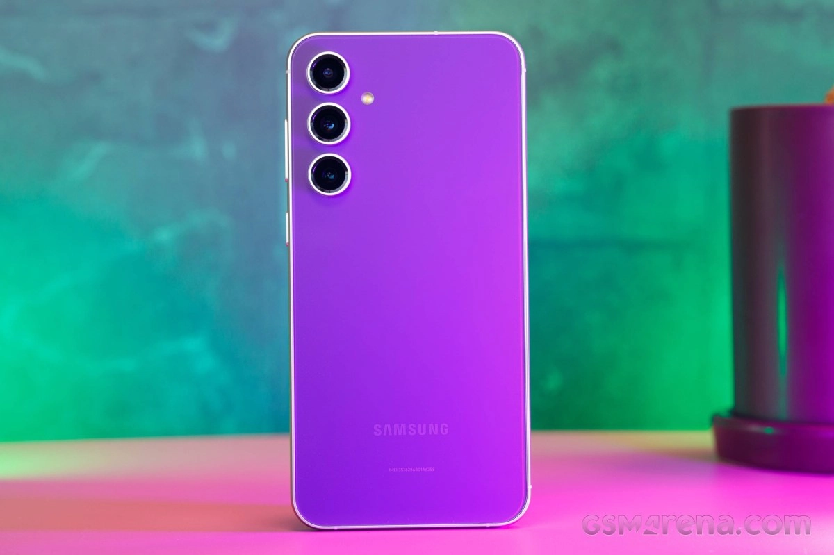 Samsung Galaxy S23 FE purple rear triple camera