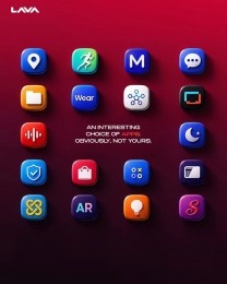 Lava Agni 4N phone app icons display