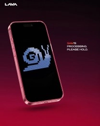 Red Lava Agni 4N phone, slow processing graphic