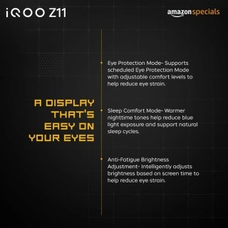 iQOO Z11 display eye protection modes detailed.