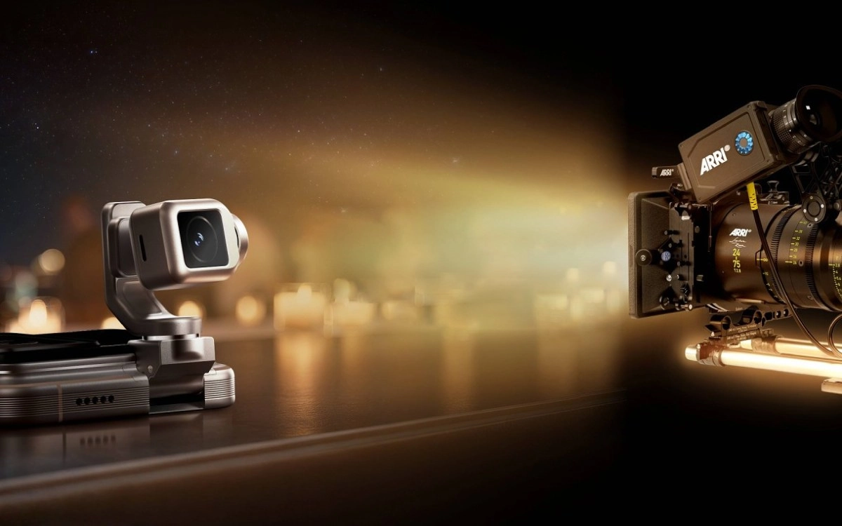 Honor Robot Phone gimbal camera versus ARRI cinema camera