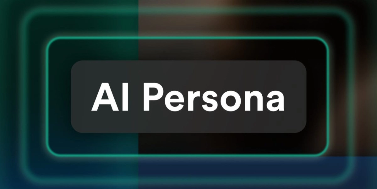 AI Persona button with Spotify's green glow.