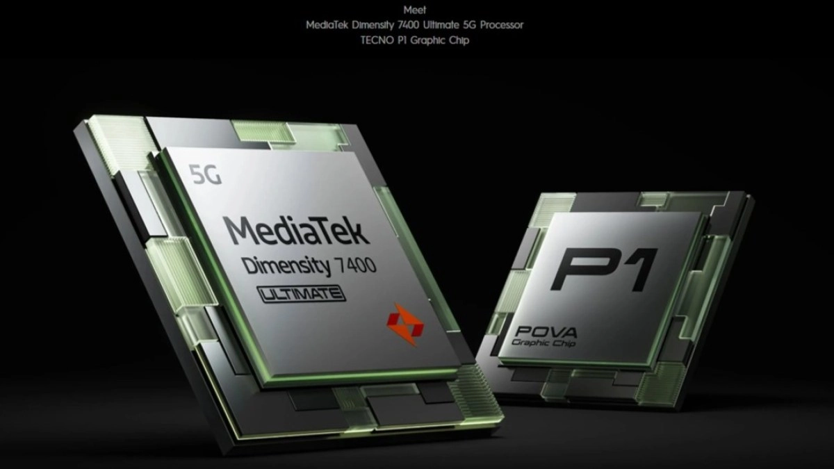 MediaTek Dimensity 7400 and TECNO P1 chips.