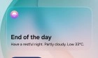 One UI 9.5 weather widget showing End of the day.
