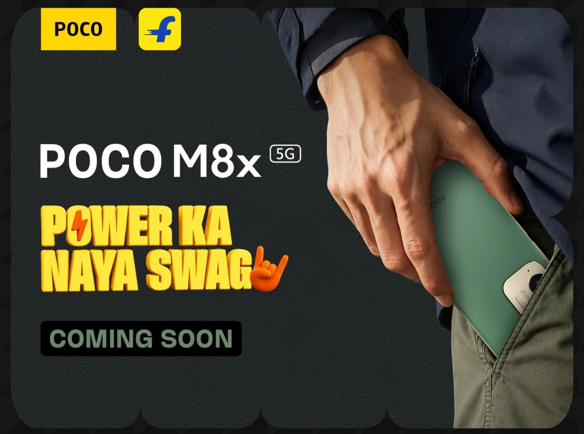 Poco M8x 5G back teased, coming soon.