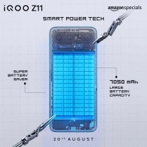 iQOO Z11 7050 mAh large battery capacity