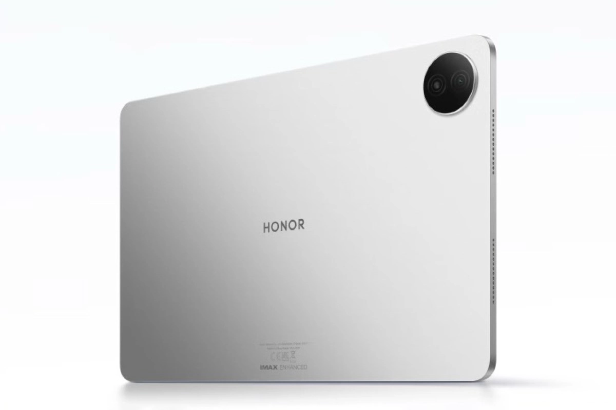 Honor Pad 20 Pro silver back dual cameras.