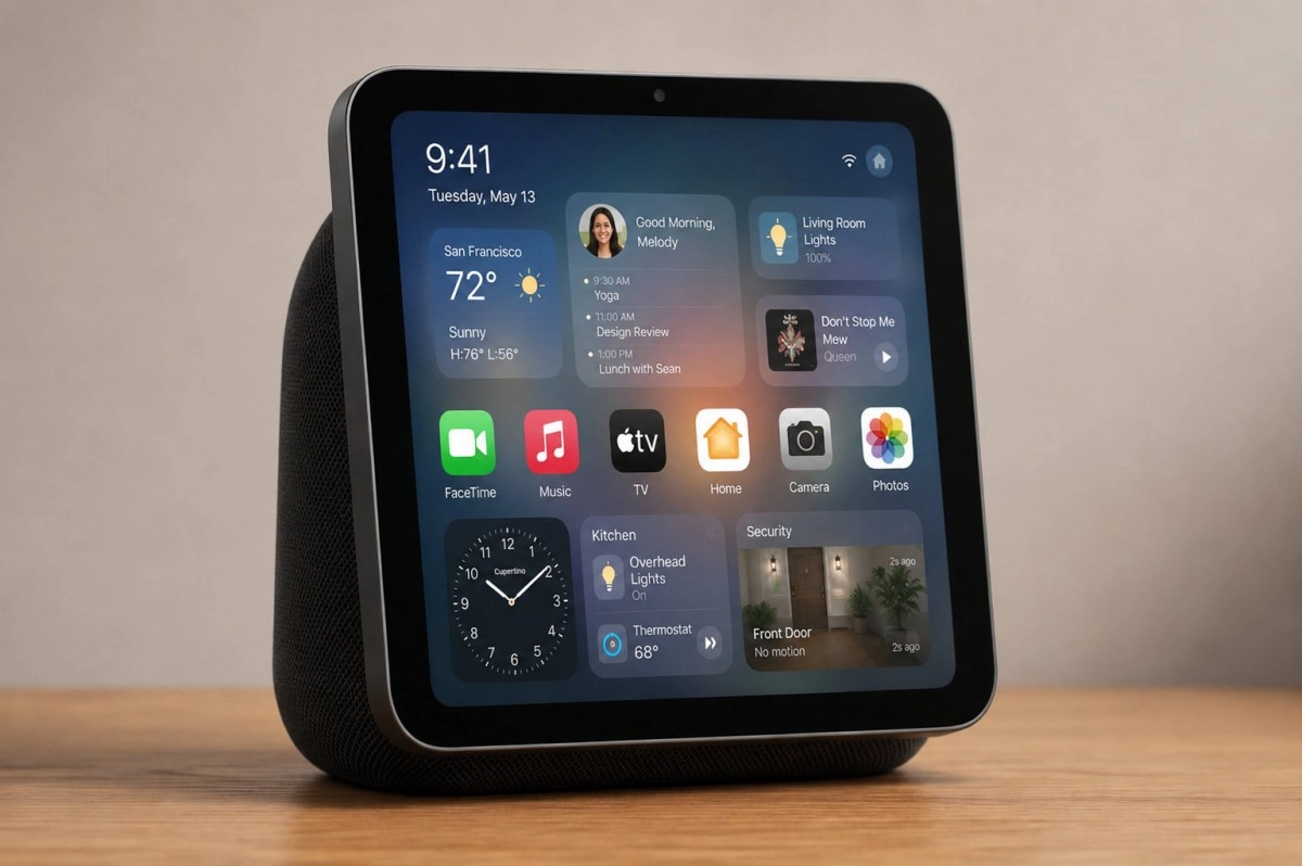 Apple HomePod screen showing macOS Home app interface.