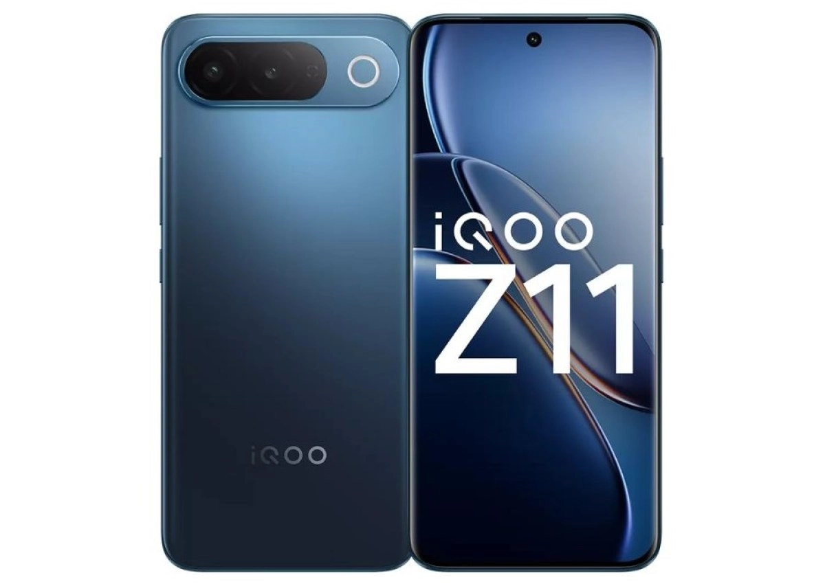 iQOO Z11 smartphone front and back views
