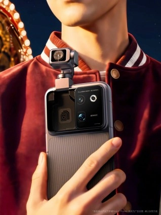 Honor Robot Phone with detachable gimbal camera.